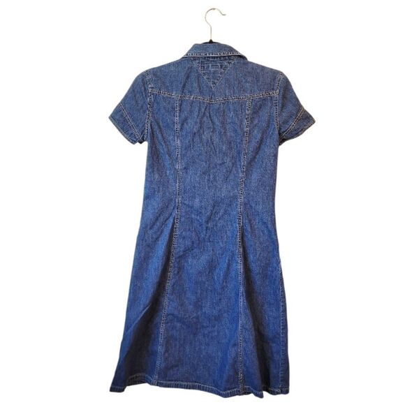 Tommy Hilfiger Women's Blue Denim Patch Pocket Cargo Dress Size 4 - Picture 2 of 6